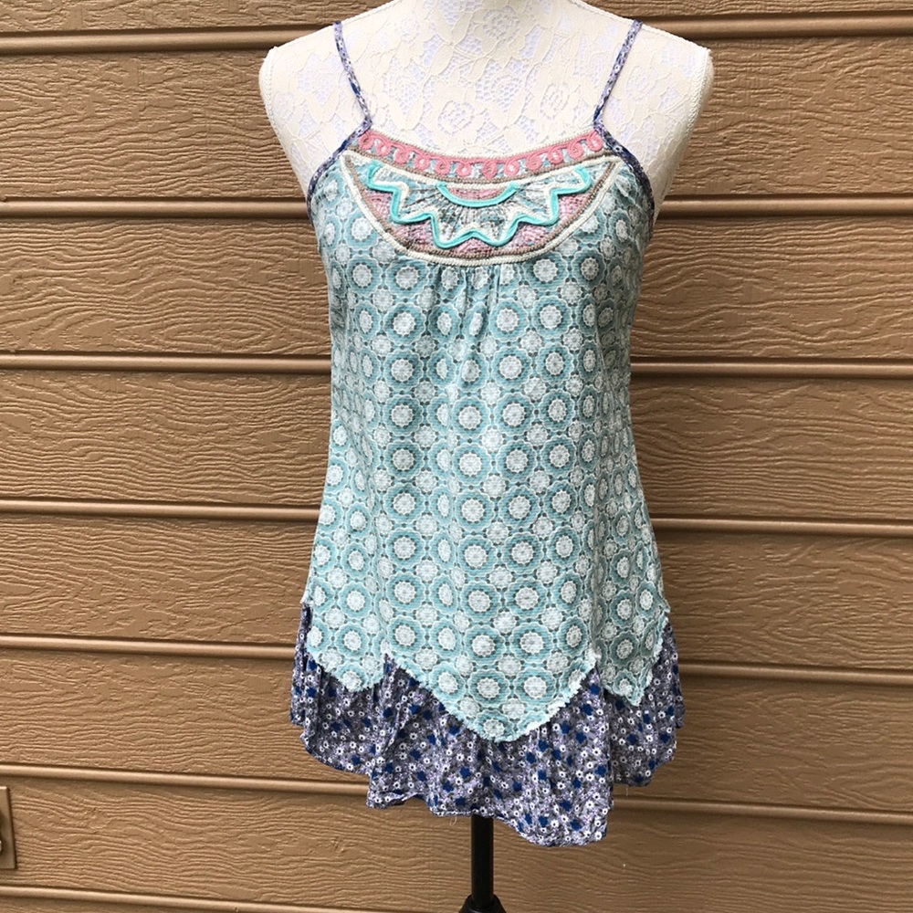 Lulumari (Anthropologie) strappy flows tank size S